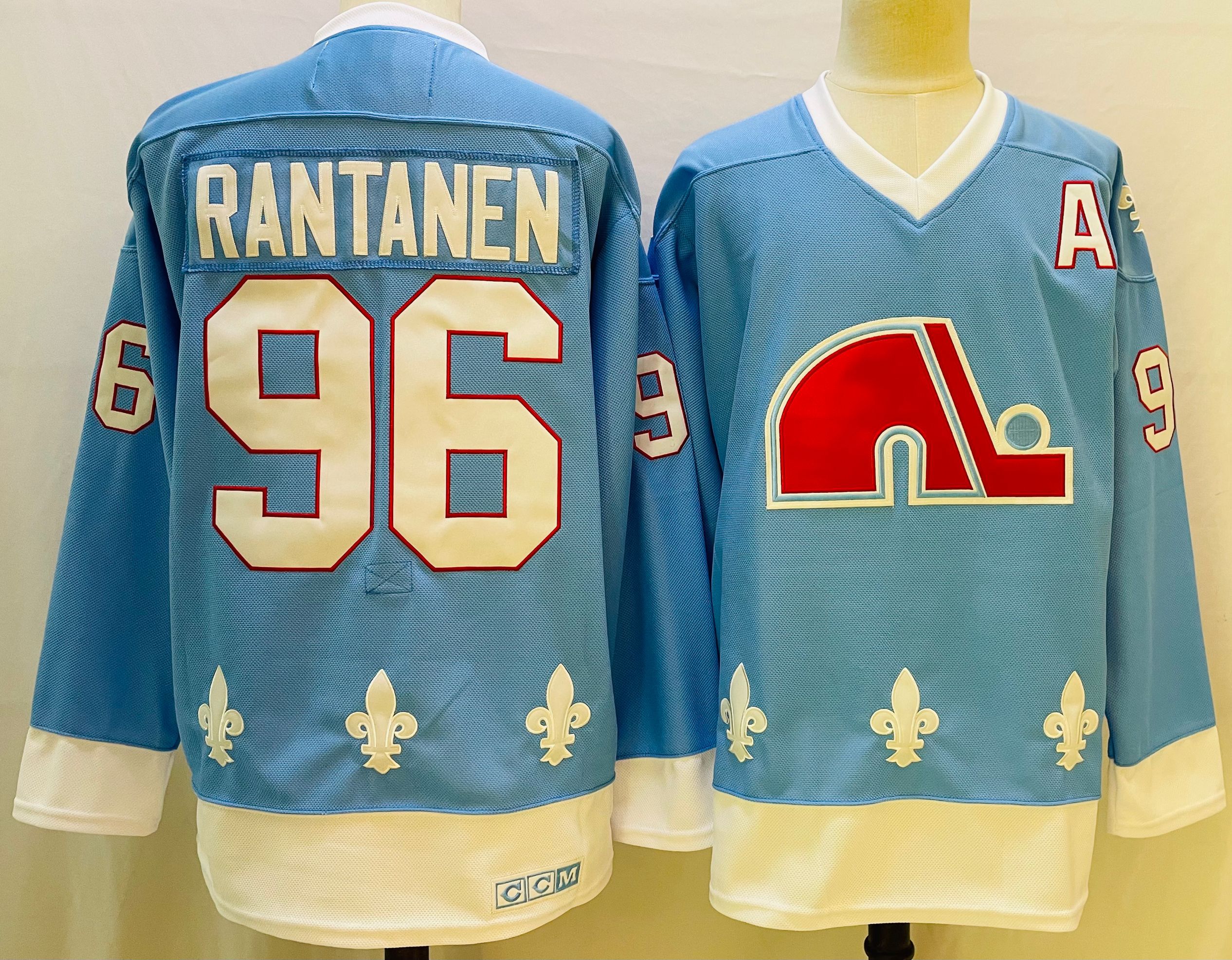 Men Colorado Avalanche #96 Rantanen Blue Throwback 2022 Adidas NHL Jersey->colorado avalanche->NHL Jersey